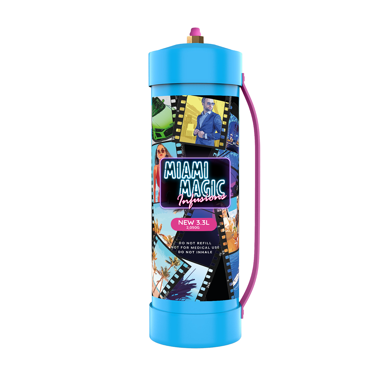 Miami Magic Infusions 2050g / 3.3L N2O Cream Charger Canister ...