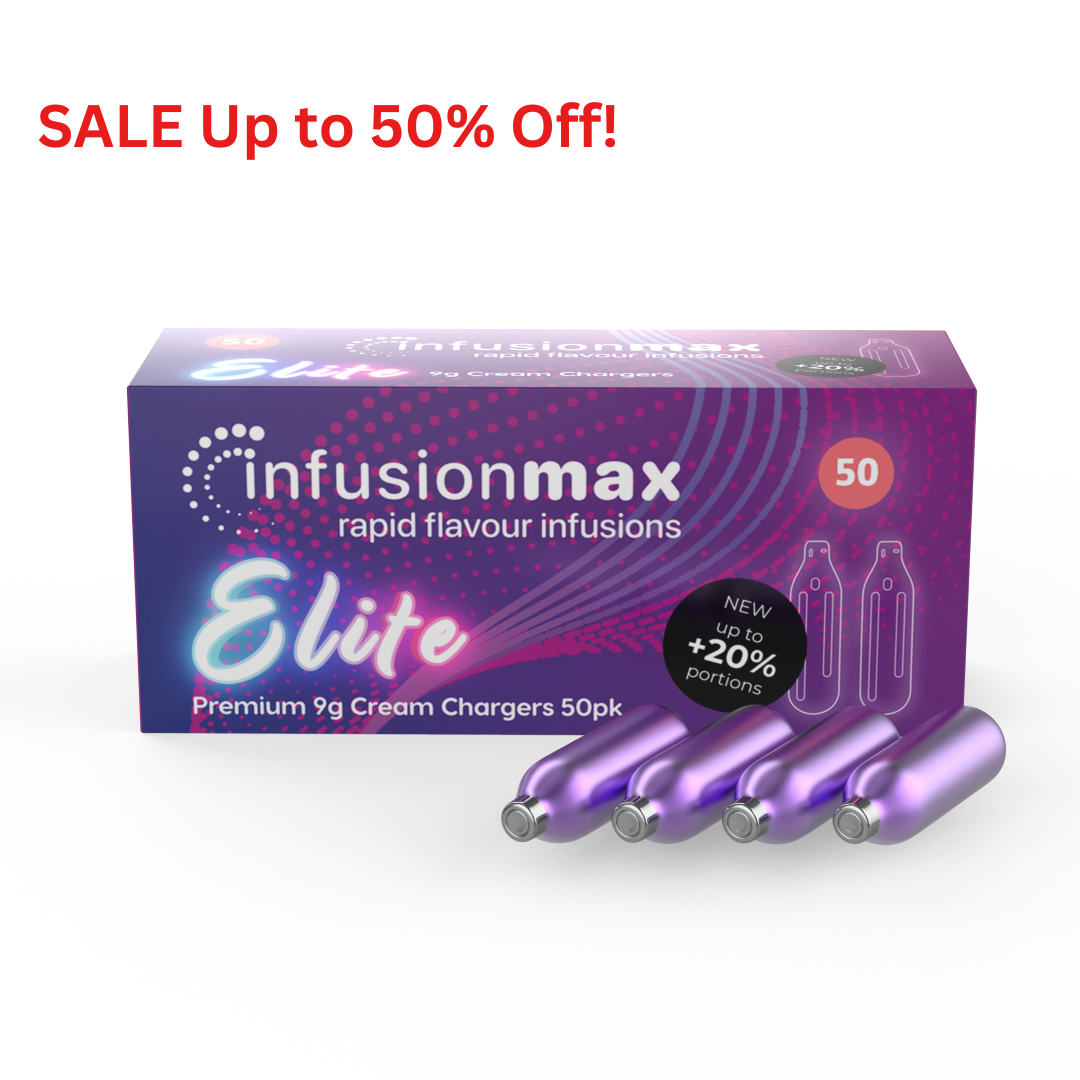 InfusionMax Elite 9g 50  Packs N2O Cream Chargers Sale Up to 50% Off